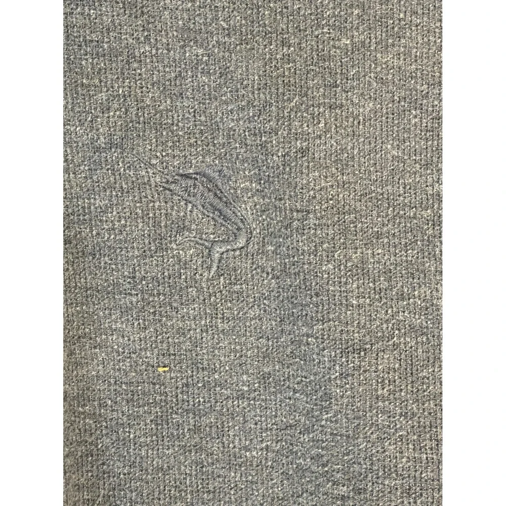 Original Island Sport Mens Blue Cotton‎ Long Sleeve quarter button Marlin